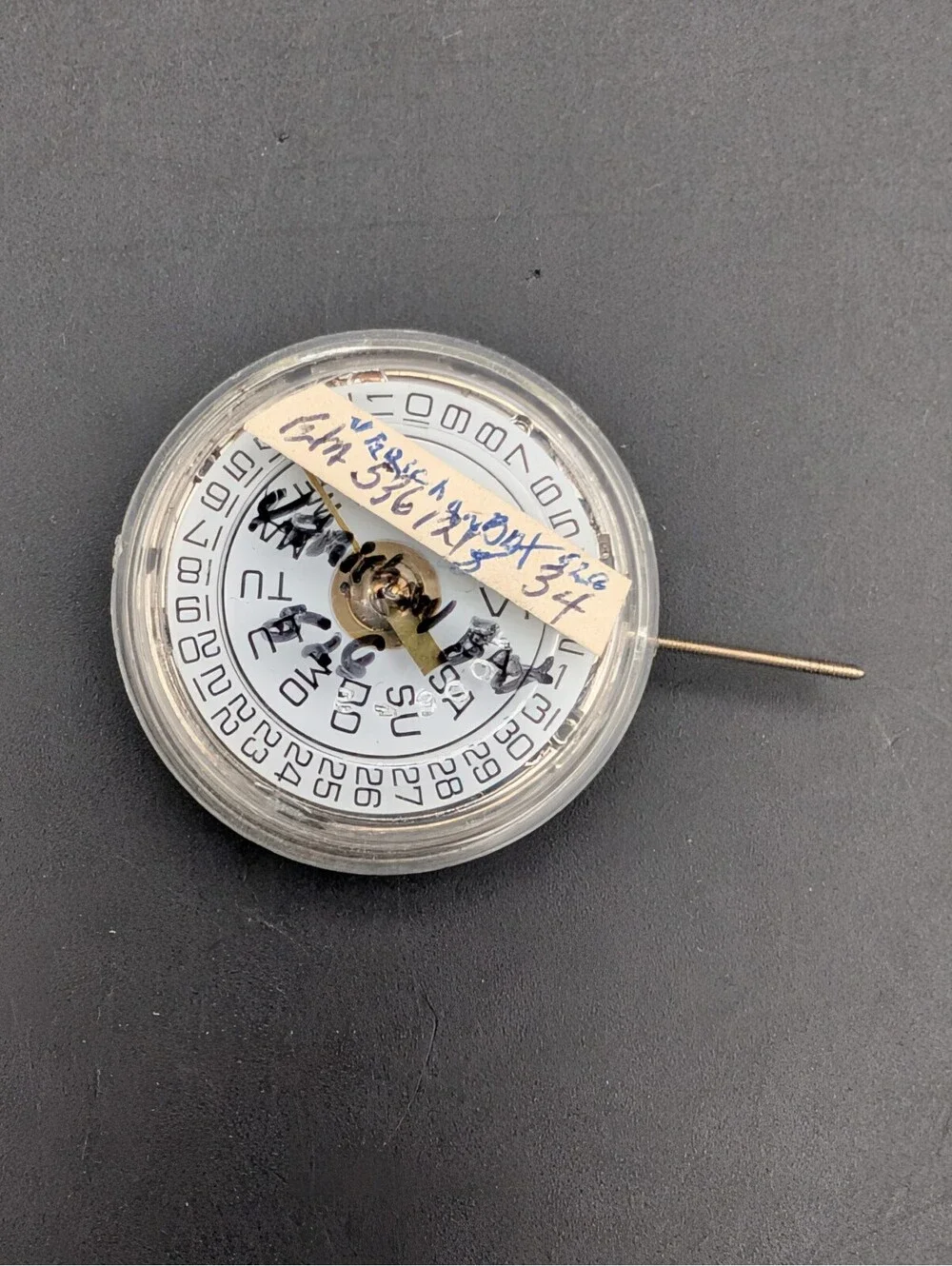 Vintage ETA 536.121 Quartz Watch Movement - Day/Date Calendar Module Untested